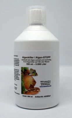 500 Ml Algenkiller / Algen-STOPP Für 5.000 Liter Aquarium-Wasser