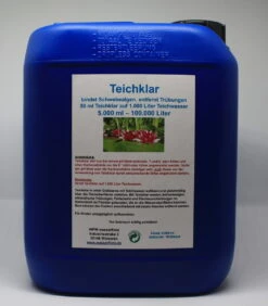 5 Liter Teichklar - Bindet Schwebealgen, Entfernt Trübungen, Für 100.000 Liter Wasser